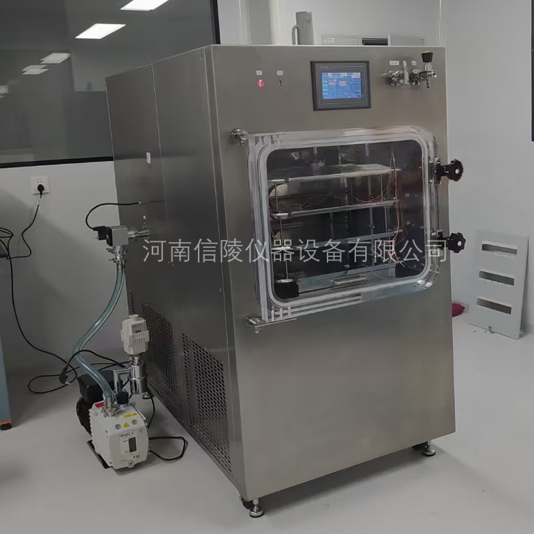 精华粉针剂瓶装硅油加热真空冻干机自动压塞