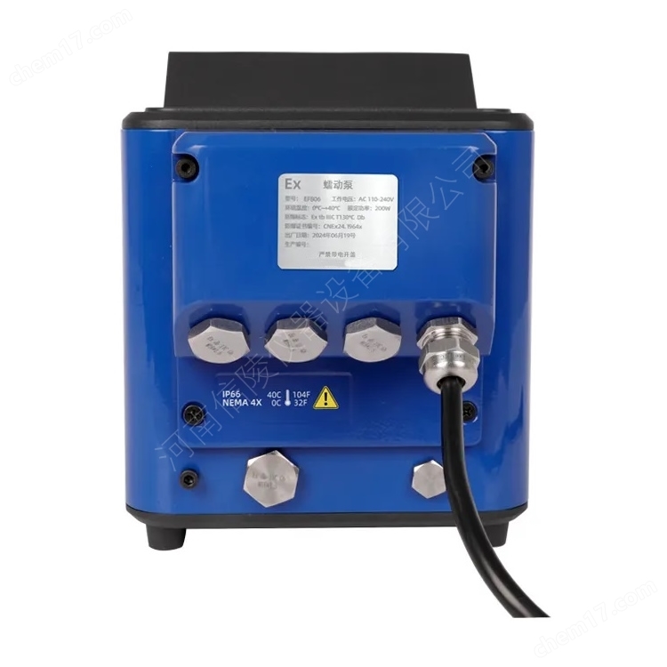 EF806化学添加剂防爆蠕动泵液晶屏定时定量